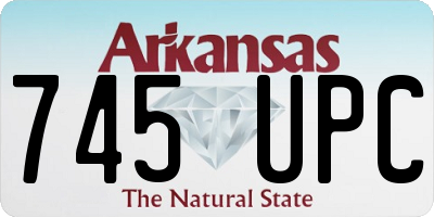 AR license plate 745UPC