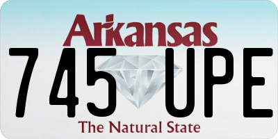 AR license plate 745UPE
