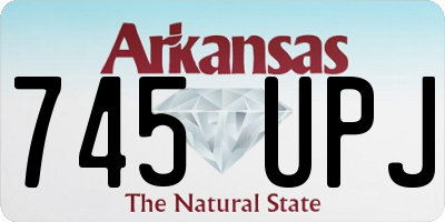 AR license plate 745UPJ
