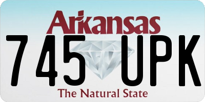 AR license plate 745UPK