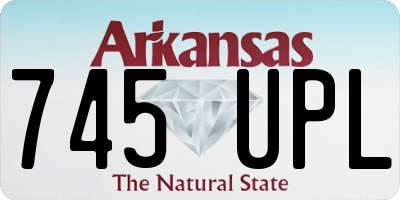 AR license plate 745UPL