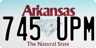 AR license plate 745UPM