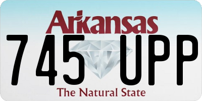 AR license plate 745UPP