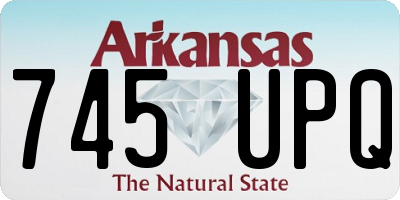 AR license plate 745UPQ