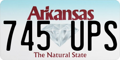 AR license plate 745UPS
