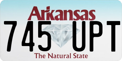 AR license plate 745UPT