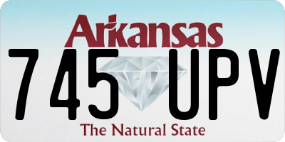 AR license plate 745UPV