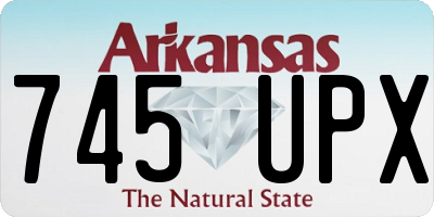 AR license plate 745UPX