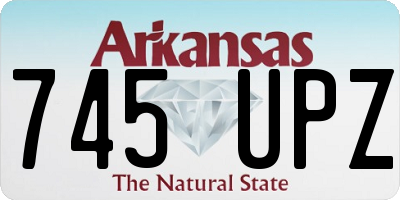 AR license plate 745UPZ