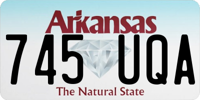 AR license plate 745UQA
