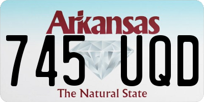 AR license plate 745UQD