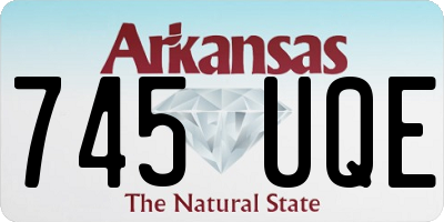AR license plate 745UQE