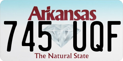 AR license plate 745UQF