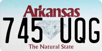 AR license plate 745UQG