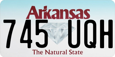 AR license plate 745UQH