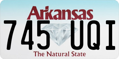 AR license plate 745UQI