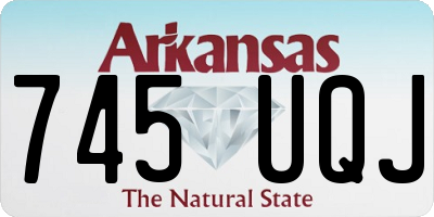 AR license plate 745UQJ