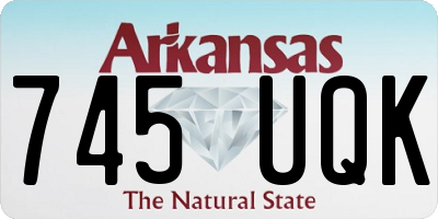 AR license plate 745UQK