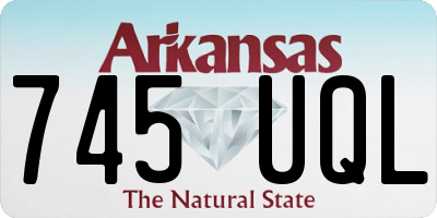 AR license plate 745UQL