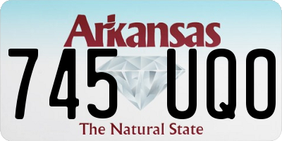 AR license plate 745UQO