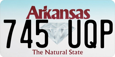AR license plate 745UQP