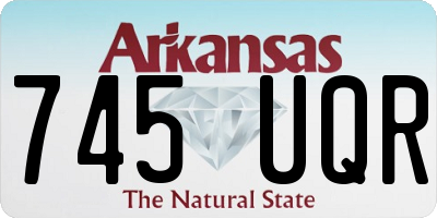 AR license plate 745UQR