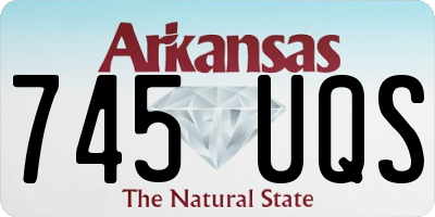 AR license plate 745UQS