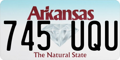 AR license plate 745UQU