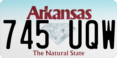 AR license plate 745UQW