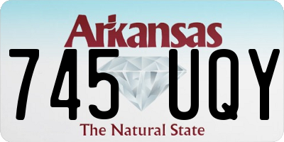AR license plate 745UQY