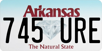 AR license plate 745URE