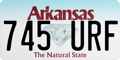 AR license plate 745URF