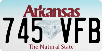 AR license plate 745VFB
