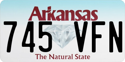AR license plate 745VFN