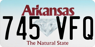 AR license plate 745VFQ