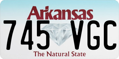 AR license plate 745VGC