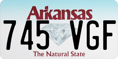 AR license plate 745VGF