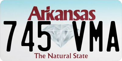 AR license plate 745VMA