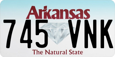 AR license plate 745VNK