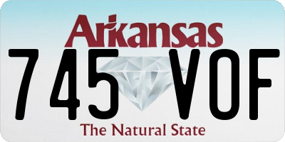 AR license plate 745VOF