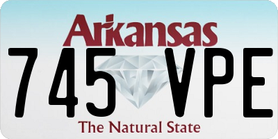 AR license plate 745VPE