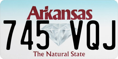 AR license plate 745VQJ