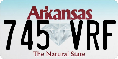 AR license plate 745VRF