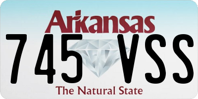 AR license plate 745VSS