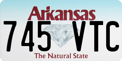 AR license plate 745VTC