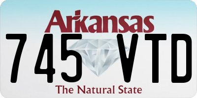 AR license plate 745VTD