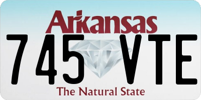 AR license plate 745VTE