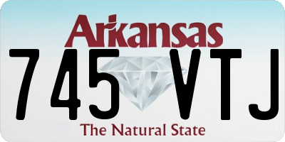 AR license plate 745VTJ
