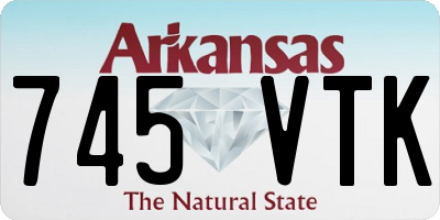 AR license plate 745VTK