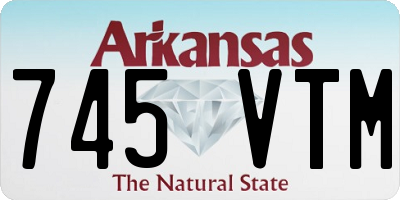 AR license plate 745VTM